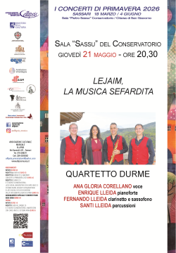 2026 PRIMAVERA 21 MAGGIO DURME